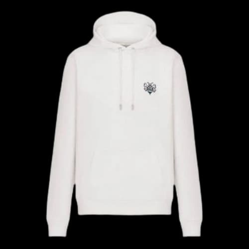 DIOR Small Bee Embroidered White