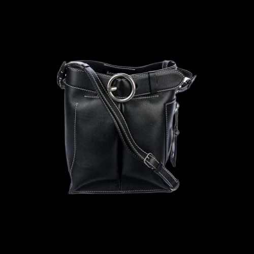 Acne Studios Leather Buckle Bag 'Black'
