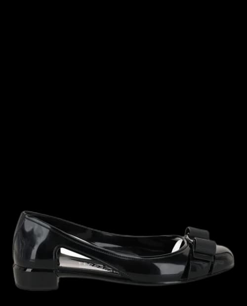 Ferragamo Jelly Patent Leather Pumps Black (Women's)