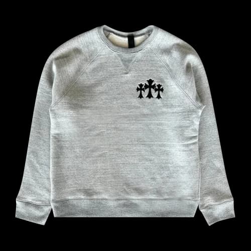 Chrome Hearts Triple Cross Crewneck 'Grey'