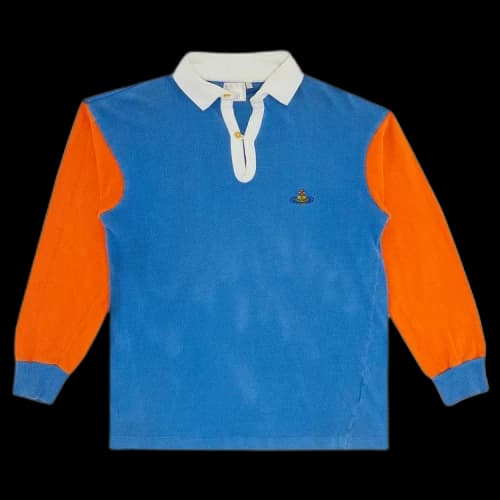 Vivienne Westwood Rugby Polo Shirt 'Blue/Orange'