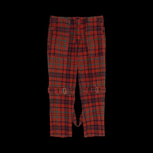 Vintage Vivienne Westwood Seditionaries Plaid Bondage Trousers 'Orange'