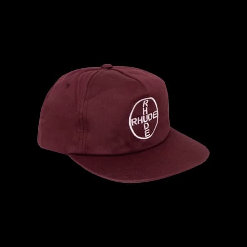 Rhude Logo Snapback Cap 'Burgundy'