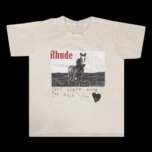 Rhude Horse Print T-Shirt 'White'