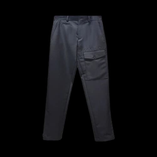 Dior Front Flap Pants With Oblique Belt 'Black'