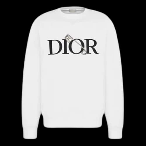 DIOR Logo Crewneck Sweatshirt For Men White