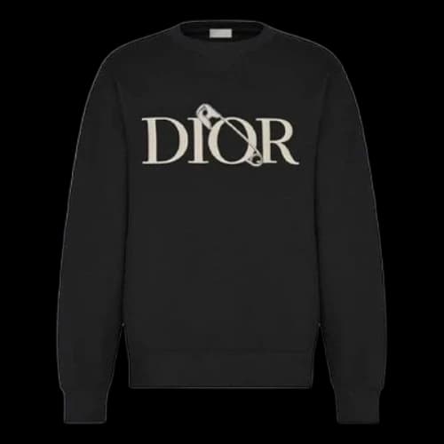 DIOR Large logo Round Neck Black