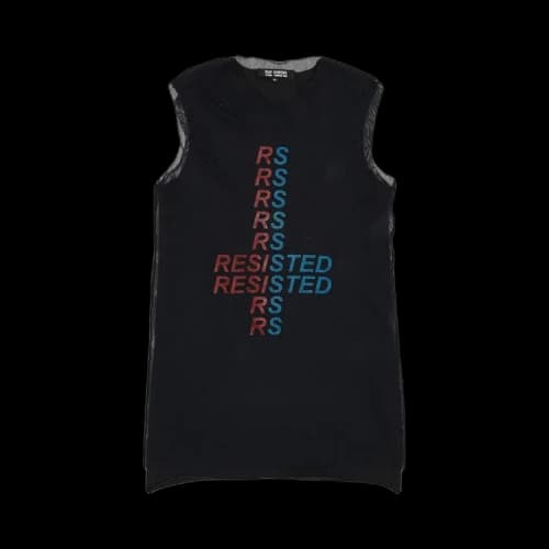 Vintage Raf Simons 2003 Resisted Tank Top 'Black'