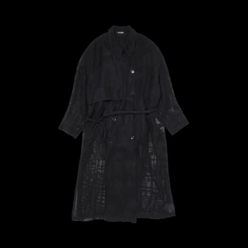 Raf Simons Icarus Surgit Perforated Overcoat 'Black'