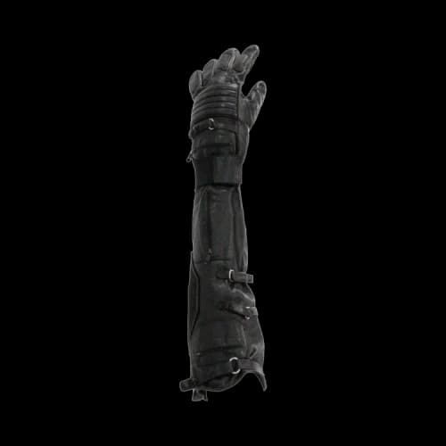 Raf Simons Long Biker Gloves 'Black'