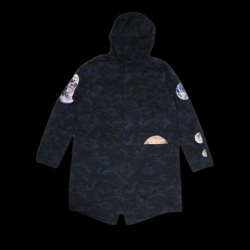 Raf Simons x Sterling Ruby Camo Hooded Parka 'Navy'
