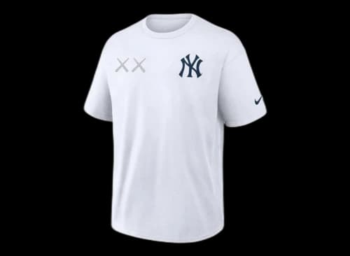 KAWS Nike MLB Fanatics Fest Elevated Max 90 New York Yankees Tee White