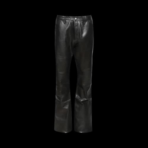 Enfants Riches Déprimés Pilot Leather Flare Jeans 'Black'