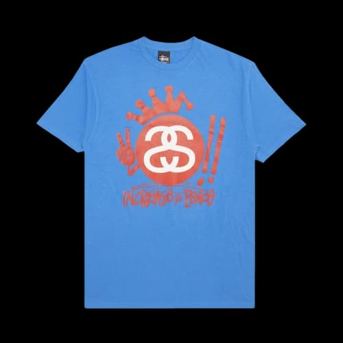 Stussy Crown Increase The Peace Tee 'Blue'