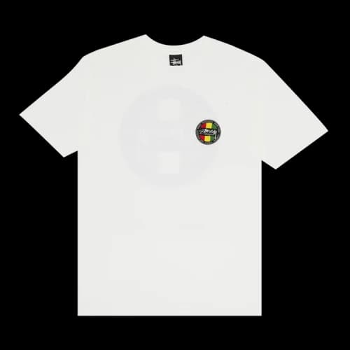 Stussy Design Round Logo Tee 'White'