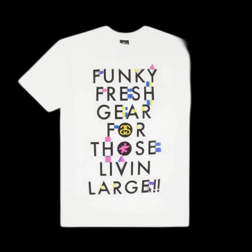 Stussy Funky Fresh Gear For Those Livin Large!! Tee 'White'