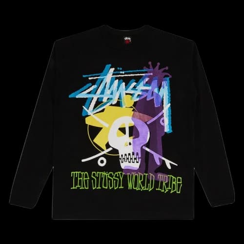 Stussy Gear World Tribe Long-Sleeve Tee 'Black'