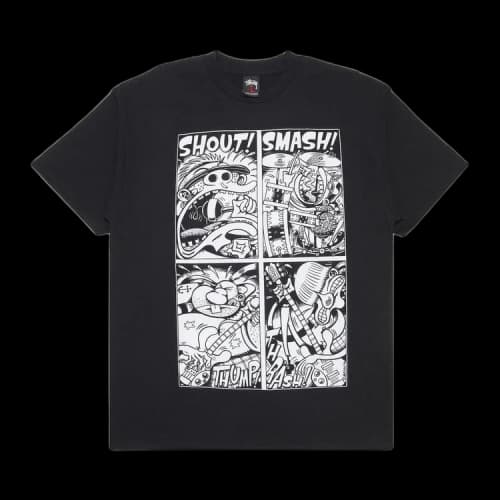 Stussy Gear x Peter Bagge Shout! Smash! Tee 'Black'