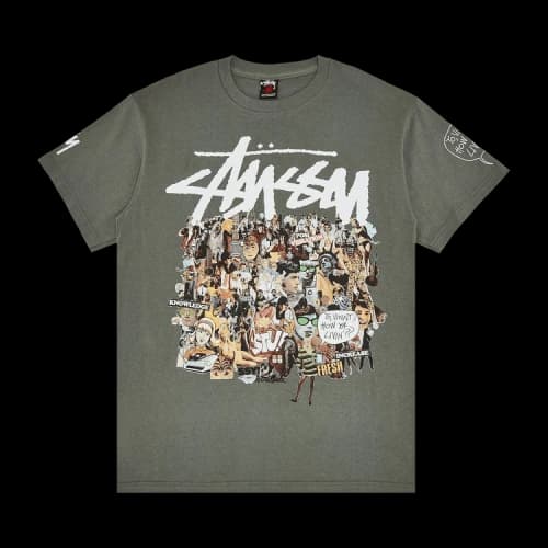 Stussy Gear Yo, Vinny How Ya Livin'?? Tee 'Dark Grey'