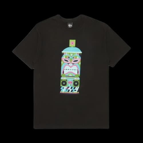 Stussy Hawaiian Spraycan Tee 'Black'