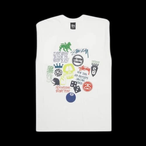 Stussy It Ain't Where Ya From, It'z Where Ya At!! Tee 'White'