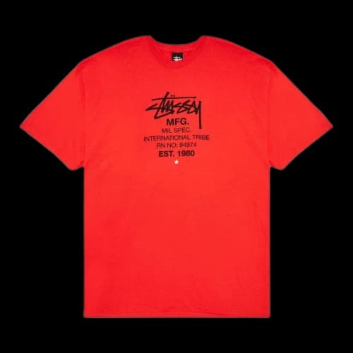Stussy MFG International Tribe Tee 'Bright Red'