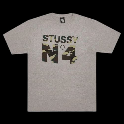 Stussy N°4 tee 'Grey Camo'