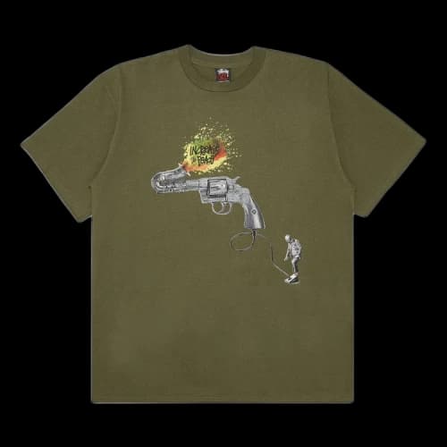 Stussy Gear Saxogun Tee 'Dark Green'