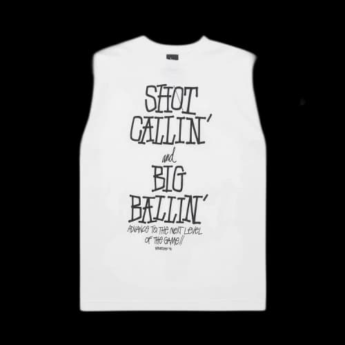 Stussy Shot Callin' And Big Ballin' Tee 'White'