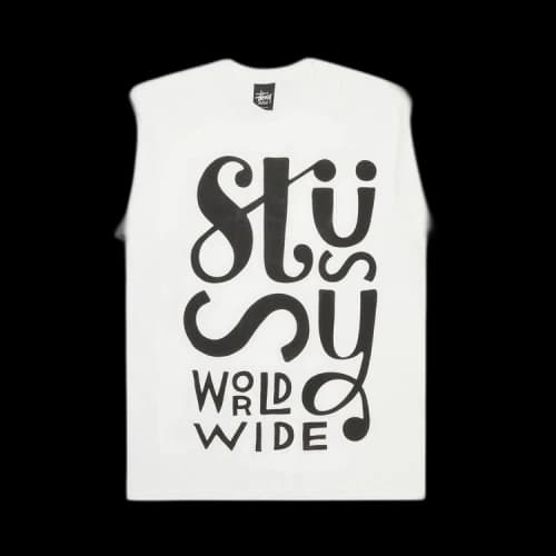 Stussy Worldwide Block Tee 'White'