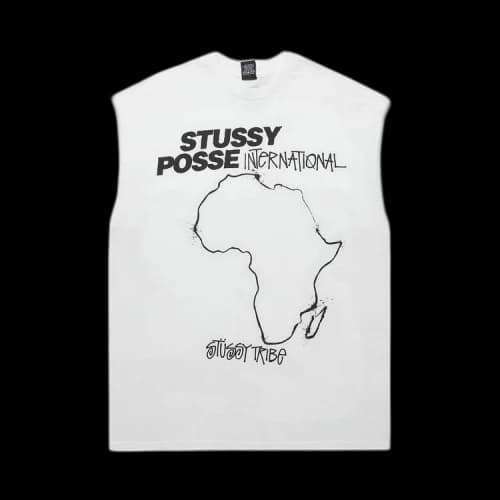 Stussy Posse International Tribe Tee 'White'