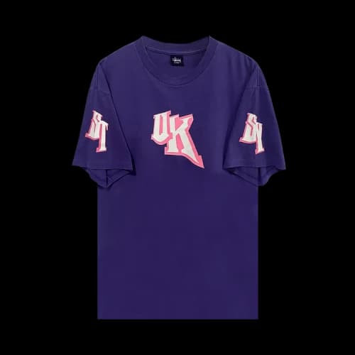 Vintage Stussy UK Logo Tee 'Purple'