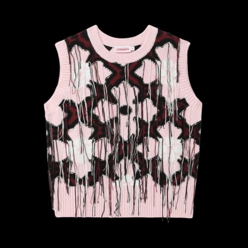 Charles Jeffrey Loverboy Guddle Vest 'Pink'
