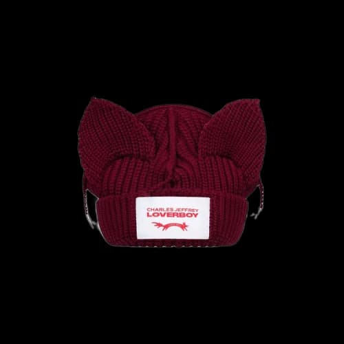 Charles Jeffrey Loverboy Chunky Ears Beanie 'Bordeaux'