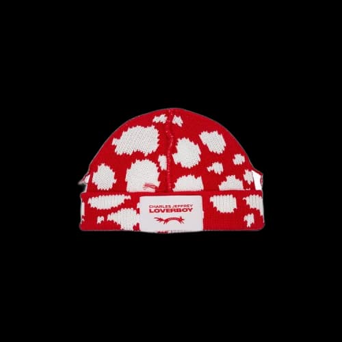 Charles Jeffrey Loverboy Loverboy Beanie 'Red/White Polka Dot'