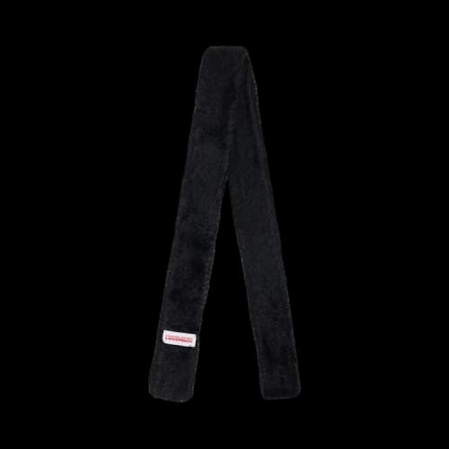 Charles Jeffrey Loverboy Fluffy Skinny Scarf 'Black'