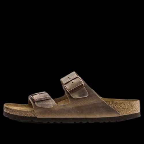 Birkenstock Arizona Soft Footbed Oiled Leather Narrow Fit 'Tobacco Brown'