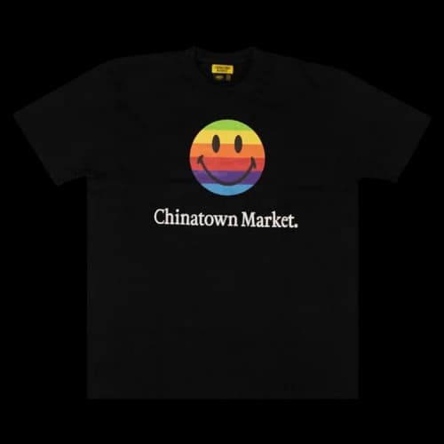Chinatown Market x Smiley Rainbow Face T-Shirt 'Black'
