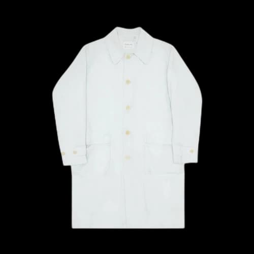 Vintage Helmut Lang Cargo Coat 'White'