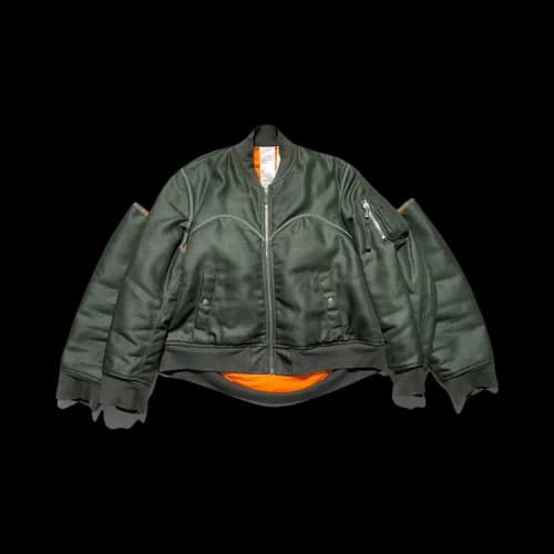 Helmut Lang Four Arm Bomber 'Olive'