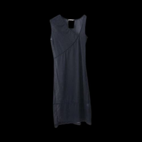 Vintage Helmut Lang Asymmetrical Mesh Dress 'Black'