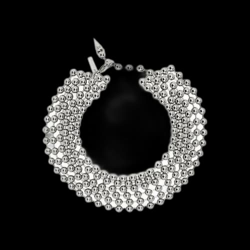 Junya Watanabe Ball Chain Choker Necklace 'Silver'