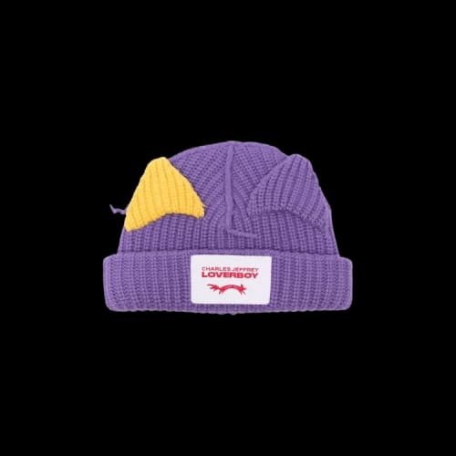 Charles Jeffrey Loverboy Chunky Ears Beanie 'Purple'