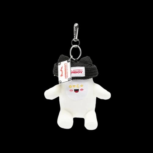 Charles Jeffrey Loverboy Gromlin Plush Keyring 'Black/White'