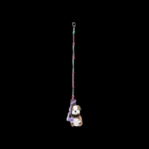 Charles Jeffrey Loverboy Character Crochet Bag Charm 'Beige'