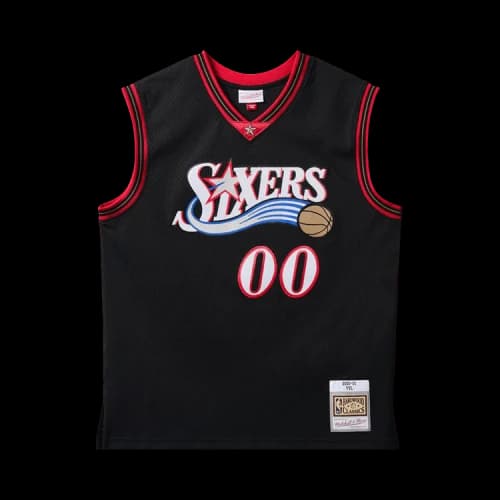 Mitchell & Ness x Playboi Carti x NBA Philadelphia 76ers 2000 Jersey 'Black'