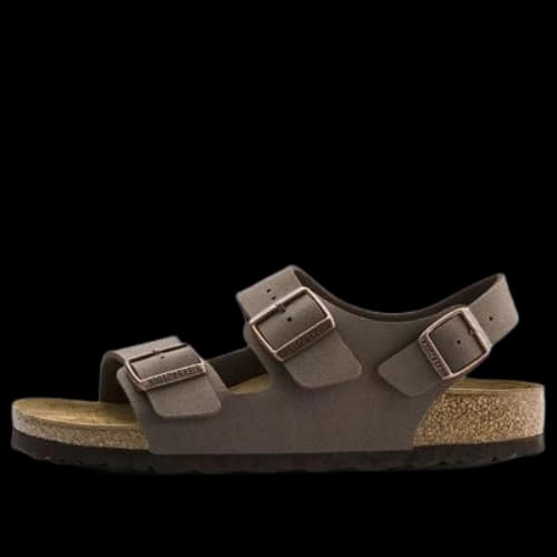 Birkenstock Milano Birko-Flor Birkibuc Narrow Fit Sandals 'Mocca'