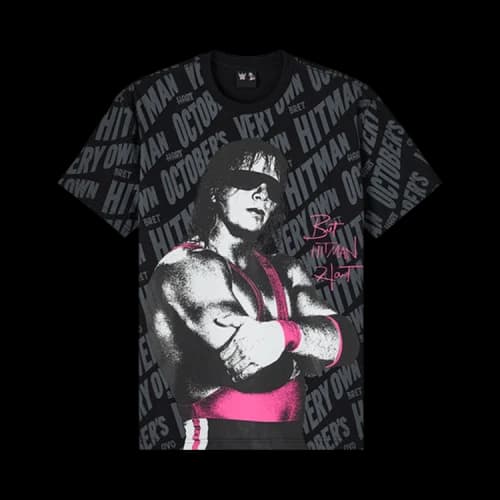 OVO x WWE Bret The Hitman Hart Tee 'Black'
