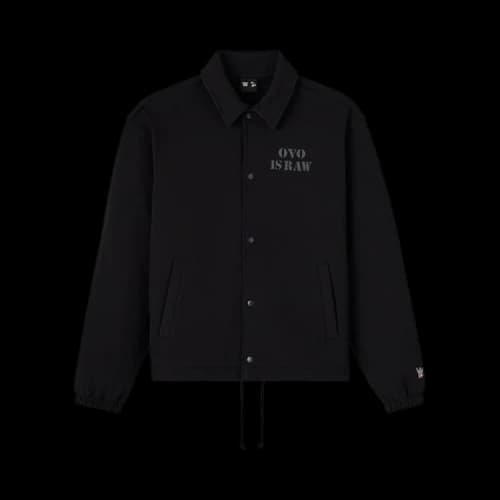 OVO x WWE RAW IS WAR Fleece Coaches Jacket 'Black'