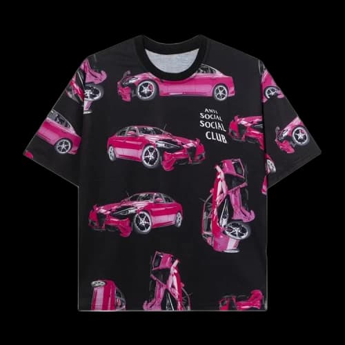 Anti Social Social Club 3AM On Melrose All Over Tee 'Black'